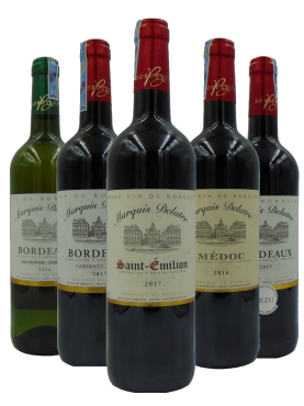 Bordeaux Marquis Delatre Wine Gift Set