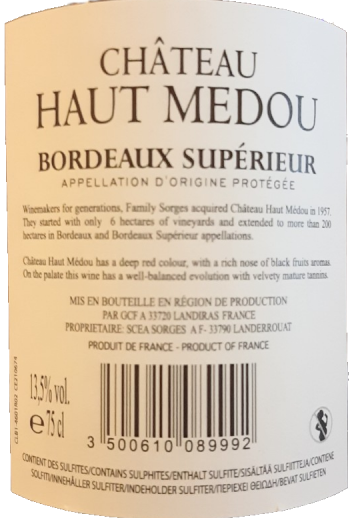 Thông tin rượu vang Marquis Delatre Saint Emilion